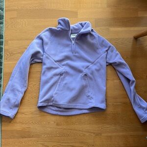 Halfdays Purple Fleece Quarter Zip - XS